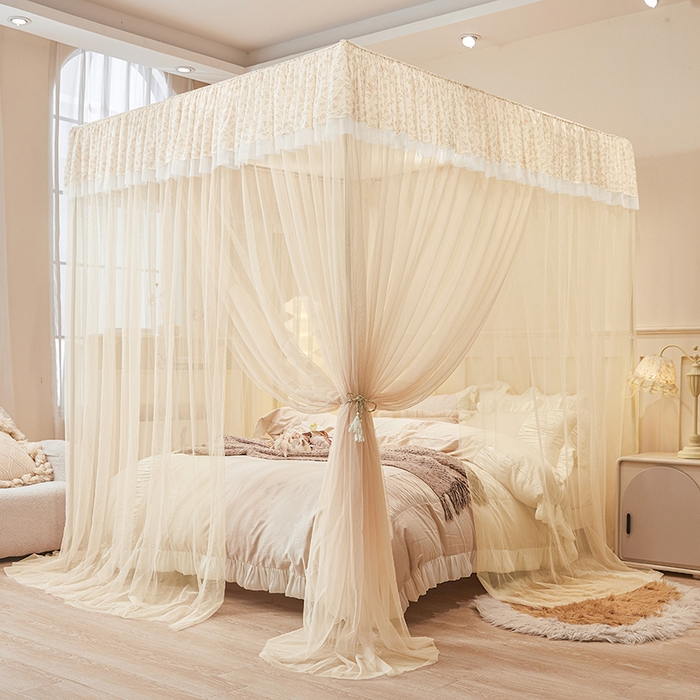 91家纺网 家纺一手货源 找家纺 （总）青竹苑 2026新款花边落地蚊帐