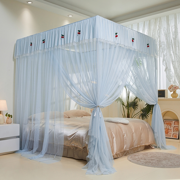 91家纺网 家纺一手货源 找家纺 （总）青竹苑 2026新款花边落地蚊帐