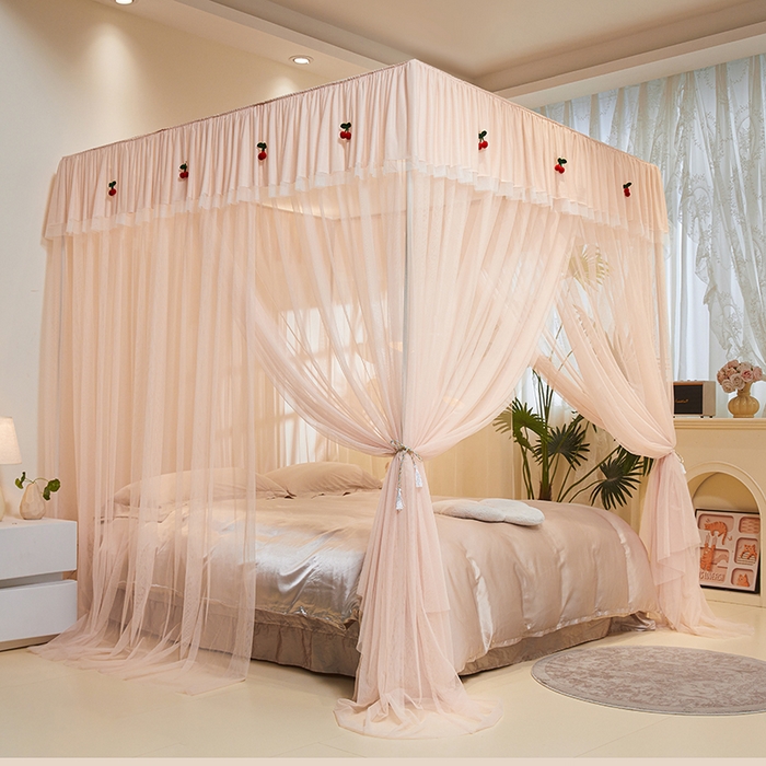 91家纺网 家纺一手货源 找家纺 （总）青竹苑 2026新款花边落地蚊帐