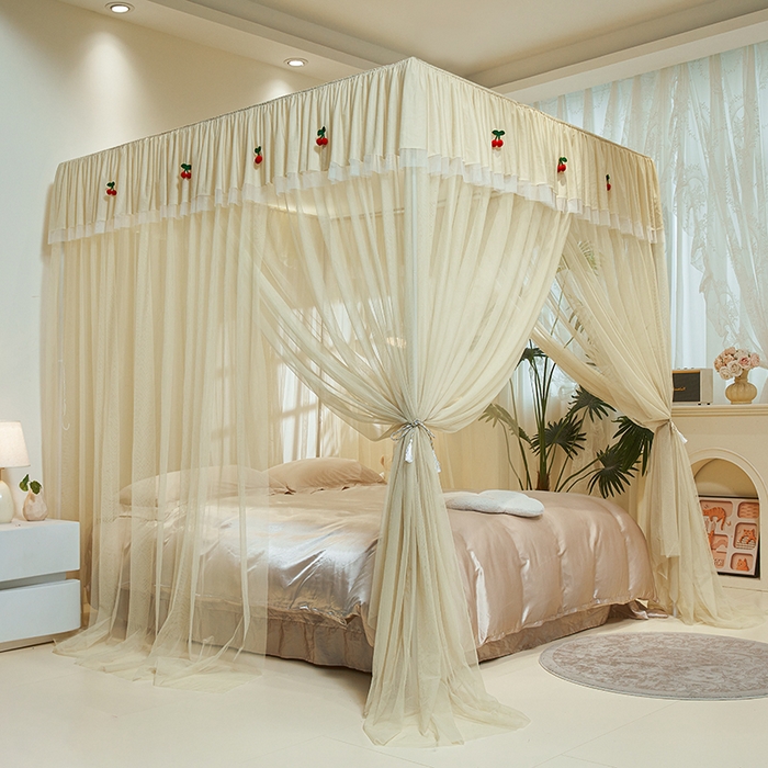 91家纺网 家纺一手货源 找家纺 （总）青竹苑 2026新款花边落地蚊帐