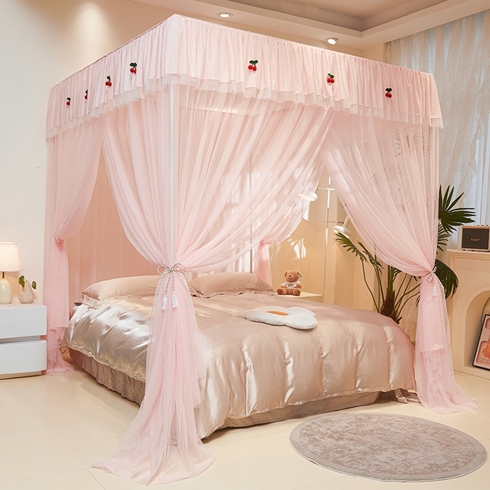 91家纺网 家纺一手货源 找家纺 （总）青竹苑 2026新款花边落地蚊帐