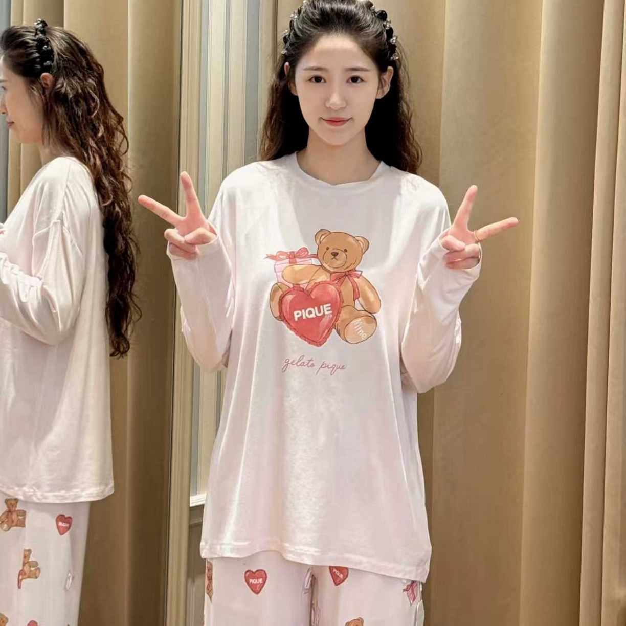 91家纺网 家纺一手货源 找家纺 （总）妍景家居生活馆 2026新款圆领礼物熊套装