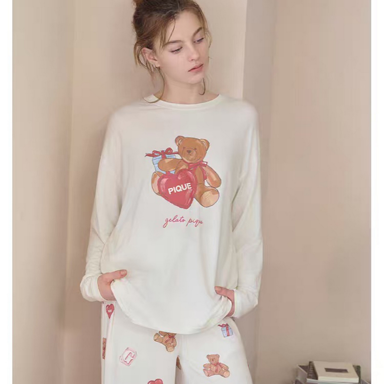 91家纺网 家纺一手货源 找家纺 （总）妍景家居生活馆 2026新款圆领礼物熊套装