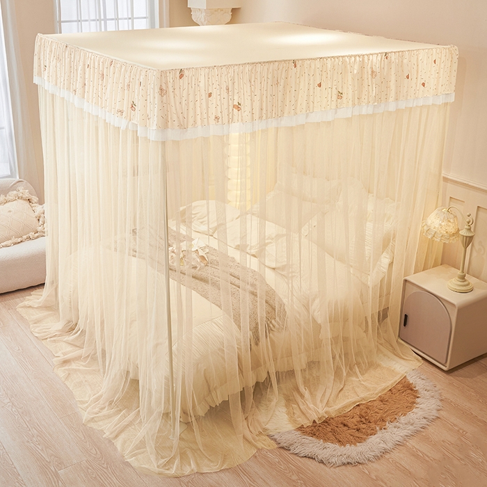 91家纺网 家纺一手货源 找家纺 （总）青竹苑 2026新款花边落地蚊帐