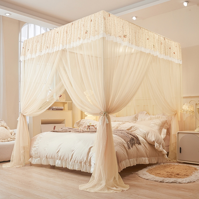 91家纺网 家纺一手货源 找家纺 （总）青竹苑 2026新款花边落地蚊帐