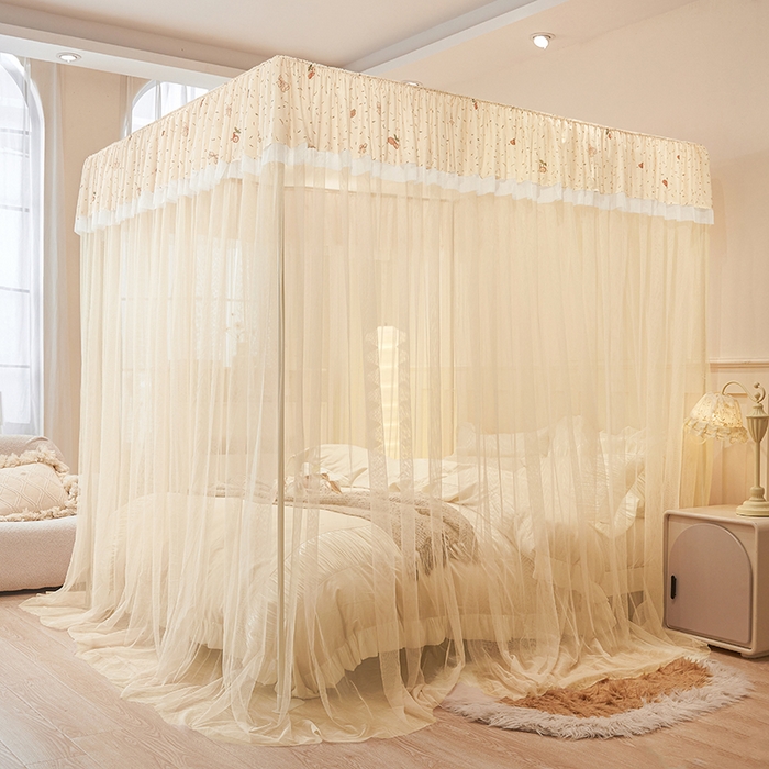 91家纺网 家纺一手货源 找家纺 （总）青竹苑 2026新款花边落地蚊帐