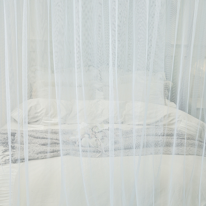 91家纺网 家纺一手货源 找家纺 青竹苑 2026新款花边落地蚊帐 落地-格子小动物