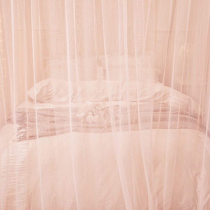 91家纺网 家纺一手货源 找家纺 青竹苑 2026新款花边落地蚊帐 落地-蝴蝶结花花