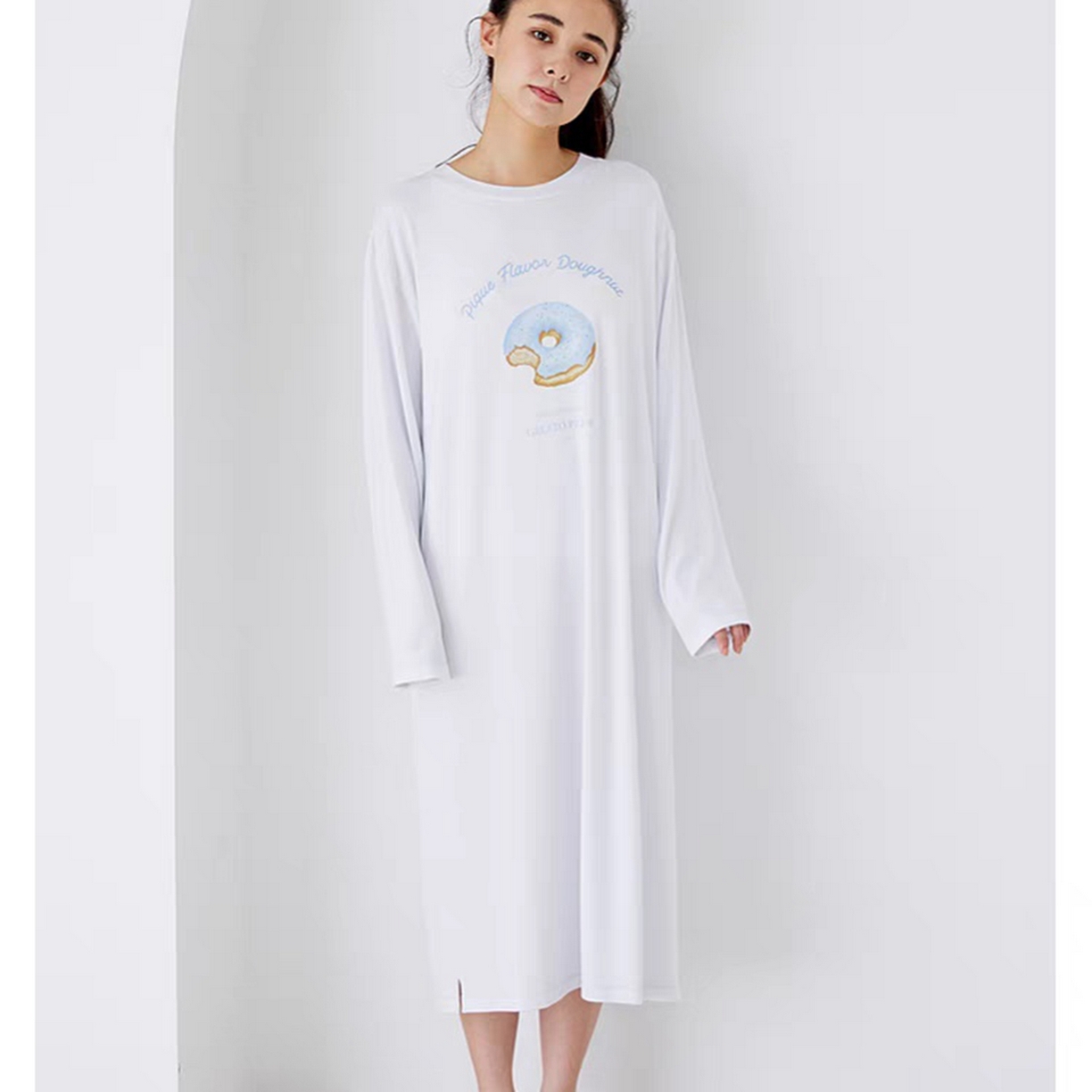 91家纺网 家纺一手货源 找家纺 妍景家居生活馆 2026新款甜甜圈睡裙 米白色