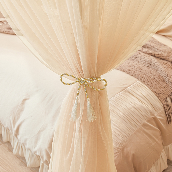 91家纺网 家纺一手货源 找家纺 青竹苑 2026新款花边落地蚊帐 落地-腊肠狗狗