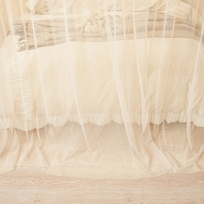 91家纺网 家纺一手货源 找家纺 青竹苑 2026新款花边落地蚊帐 落地-腊肠狗狗