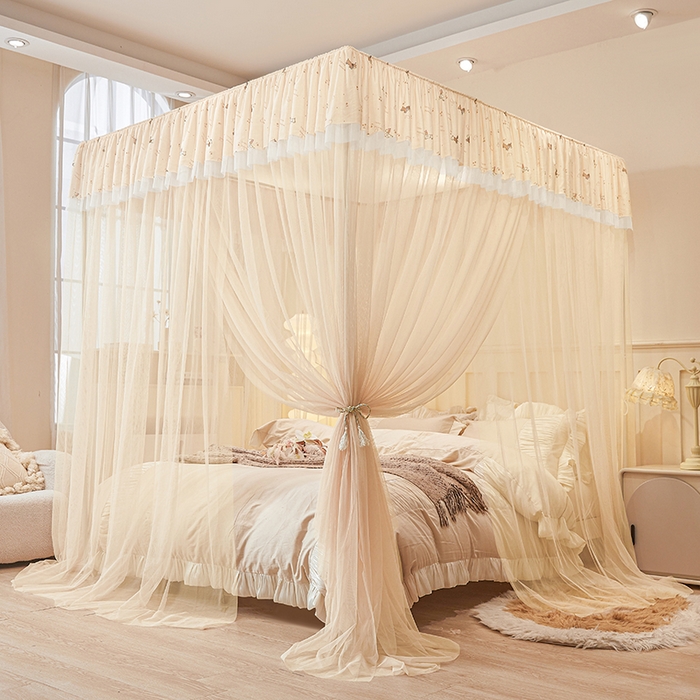 青竹苑 2026新款花边落地蚊帐 落地-腊肠狗狗