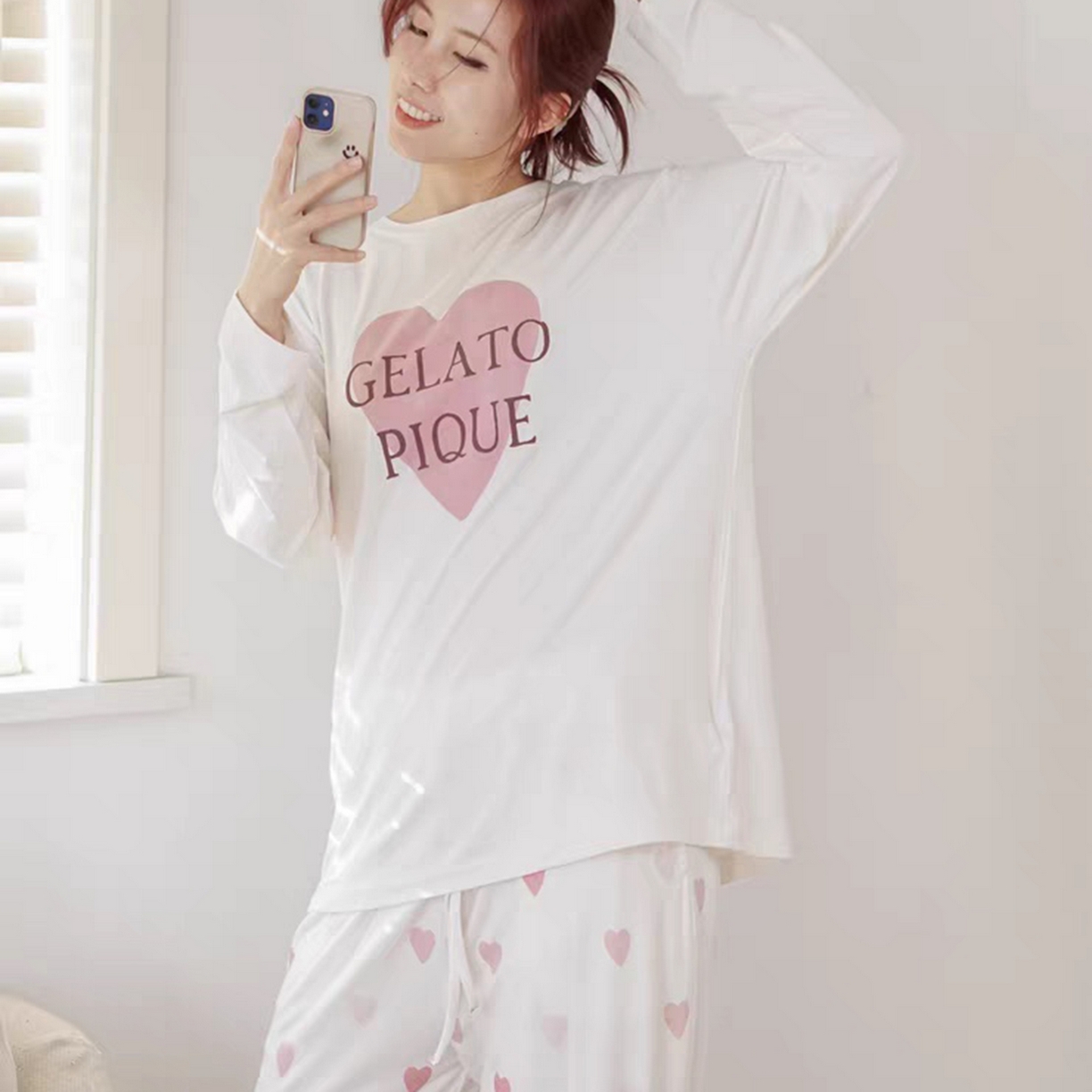 91家纺网 家纺一手货源 找家纺 （总）妍景家居生活馆 2026新款桃心睡裙套装