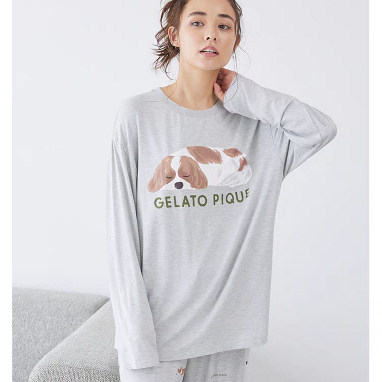 妍景家居生活馆 2026新款睡眠狗狗套装 灰色