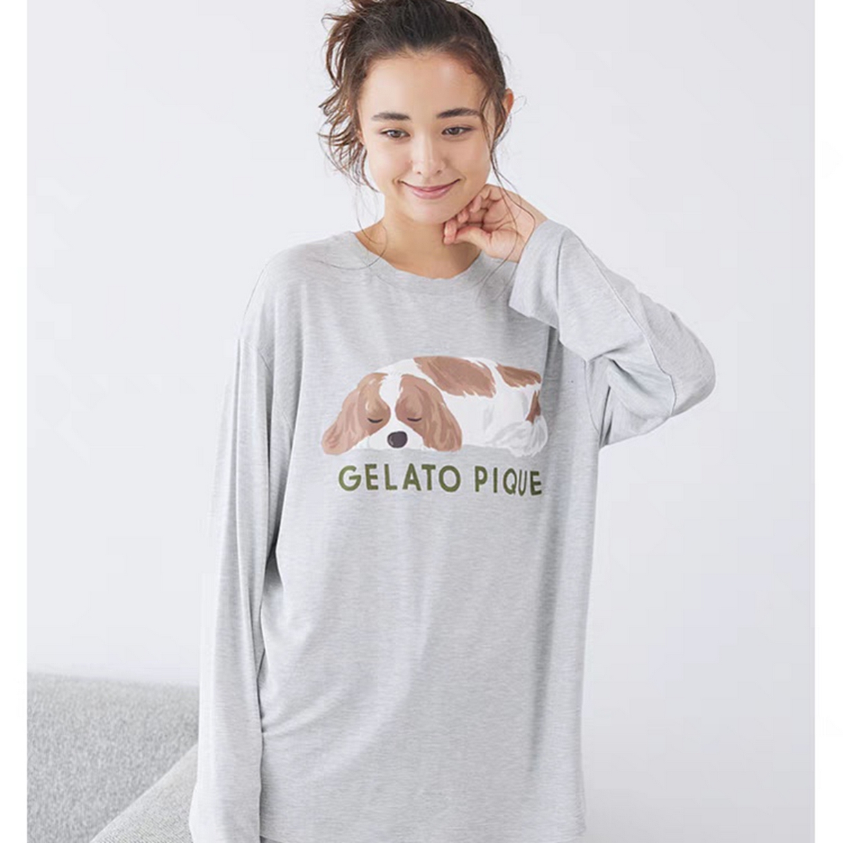 91家纺网 家纺一手货源 找家纺 妍景家居生活馆 2026新款睡眠狗狗套装 灰色