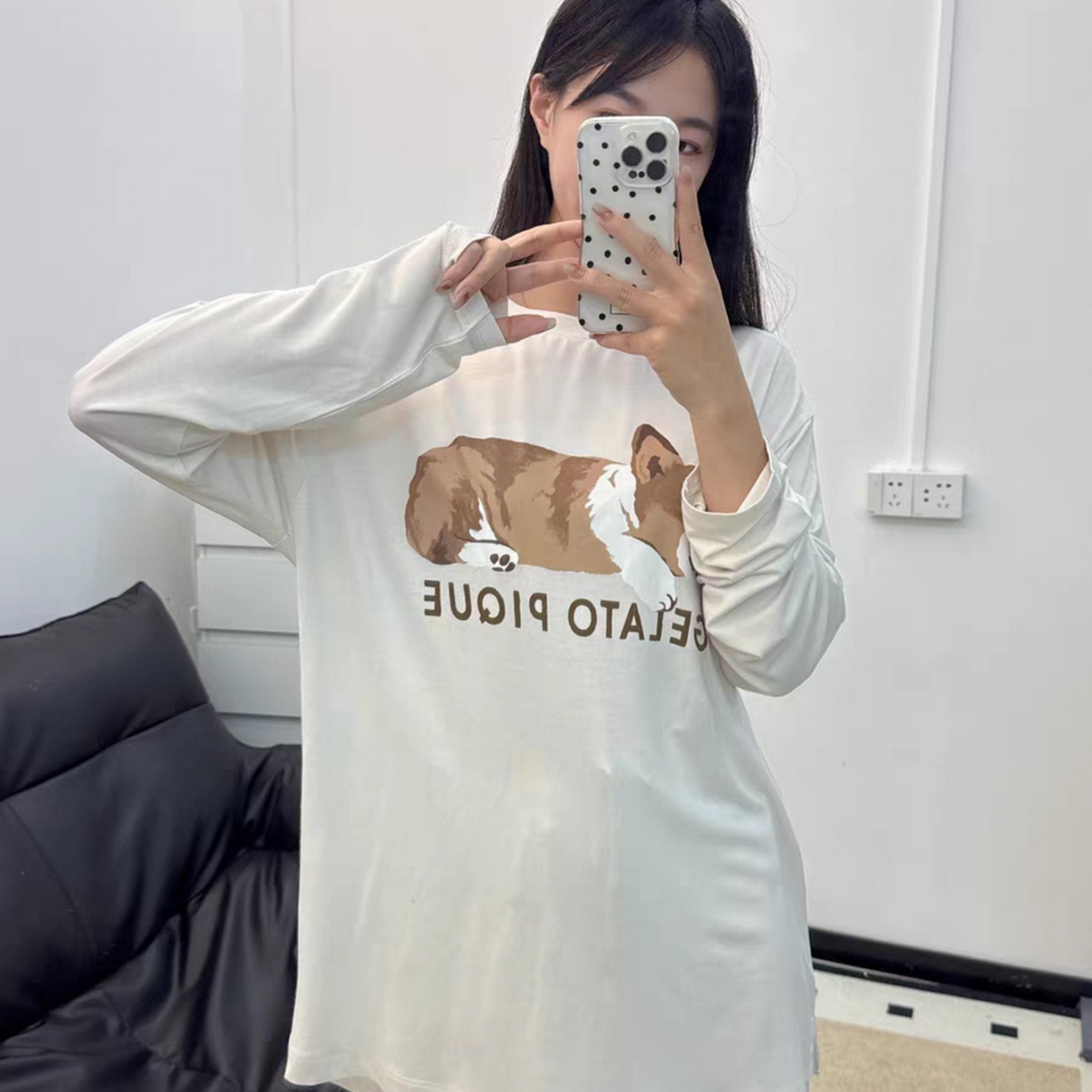 91家纺网 家纺一手货源 找家纺 妍景家居生活馆 2026新款睡眠狗狗套装 灰色