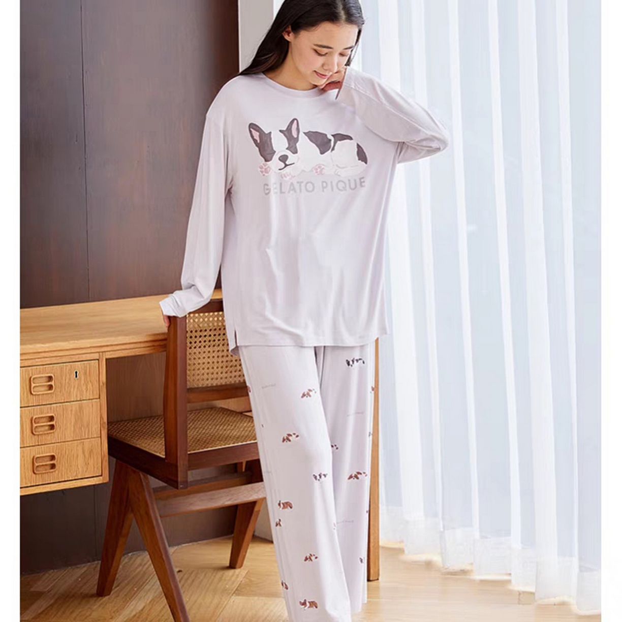 91家纺网 家纺一手货源 找家纺 妍景家居生活馆 2026新款睡眠狗狗套装 蓝色