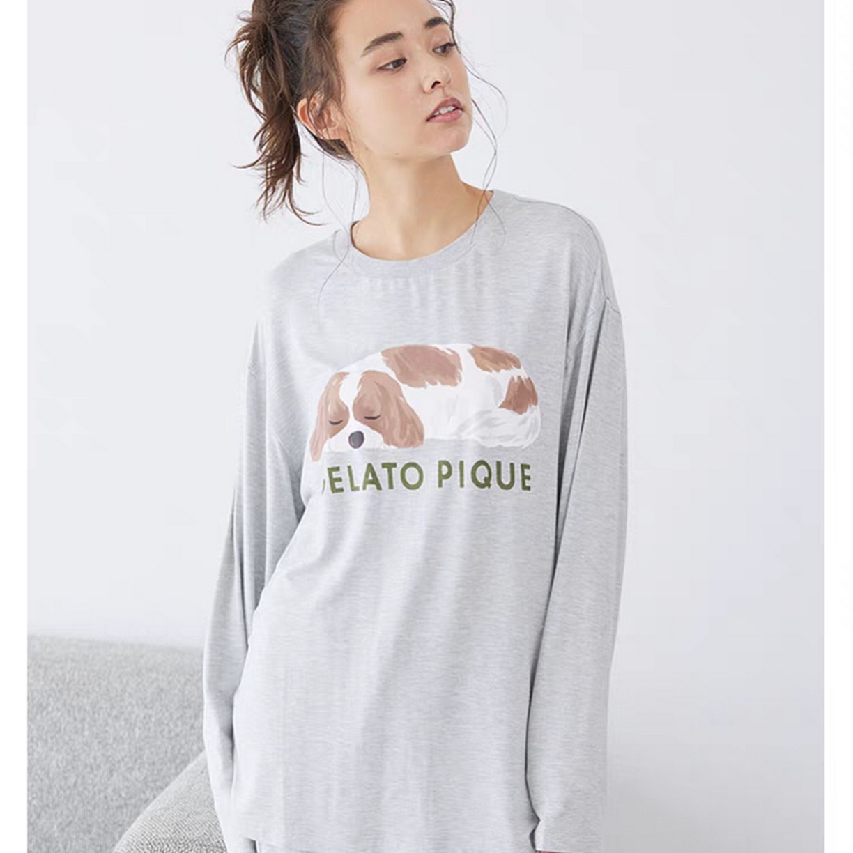 91家纺网 家纺一手货源 找家纺 妍景家居生活馆 2026新款睡眠狗狗套装 灰色