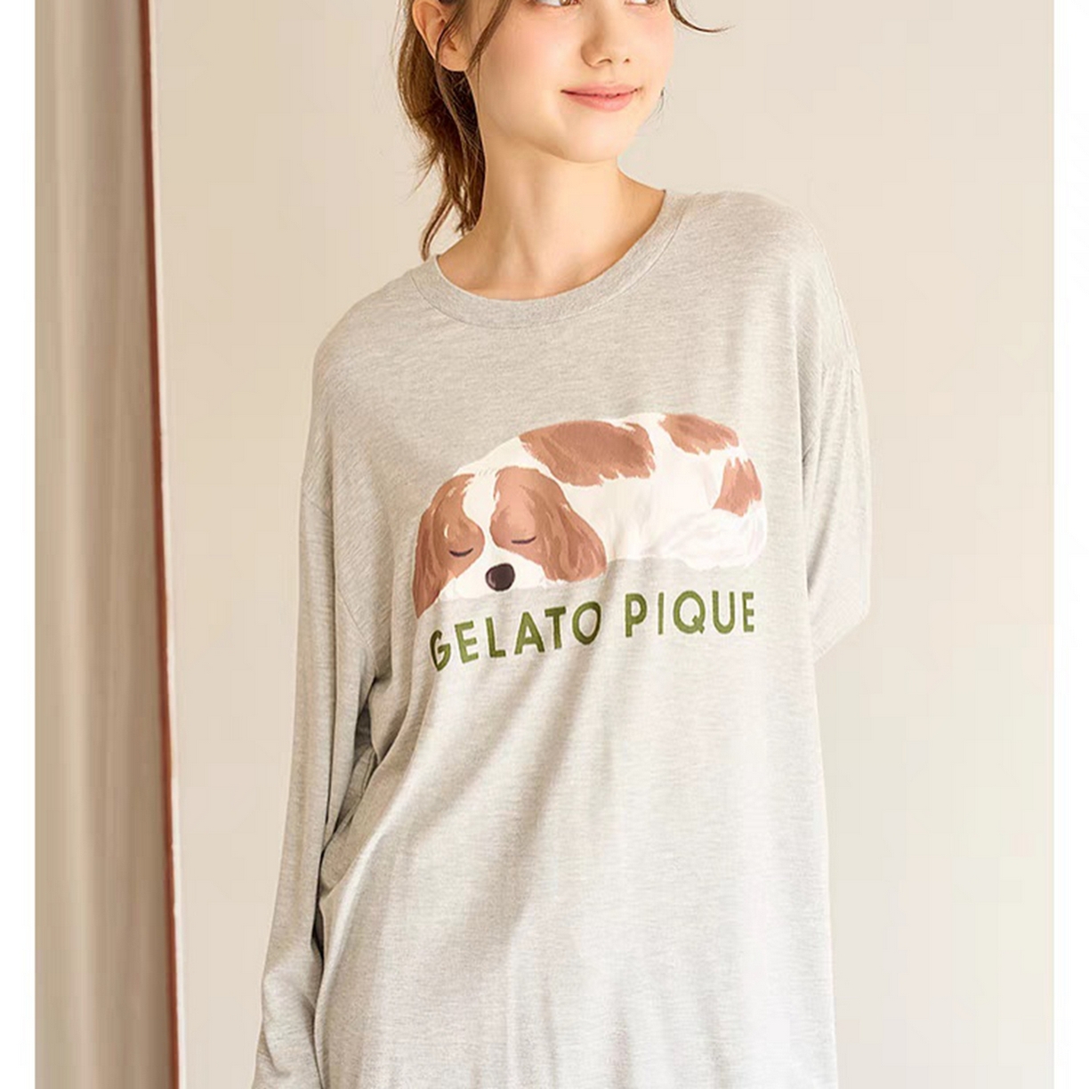 91家纺网 家纺一手货源 找家纺 妍景家居生活馆 2026新款睡眠狗狗套装 灰色