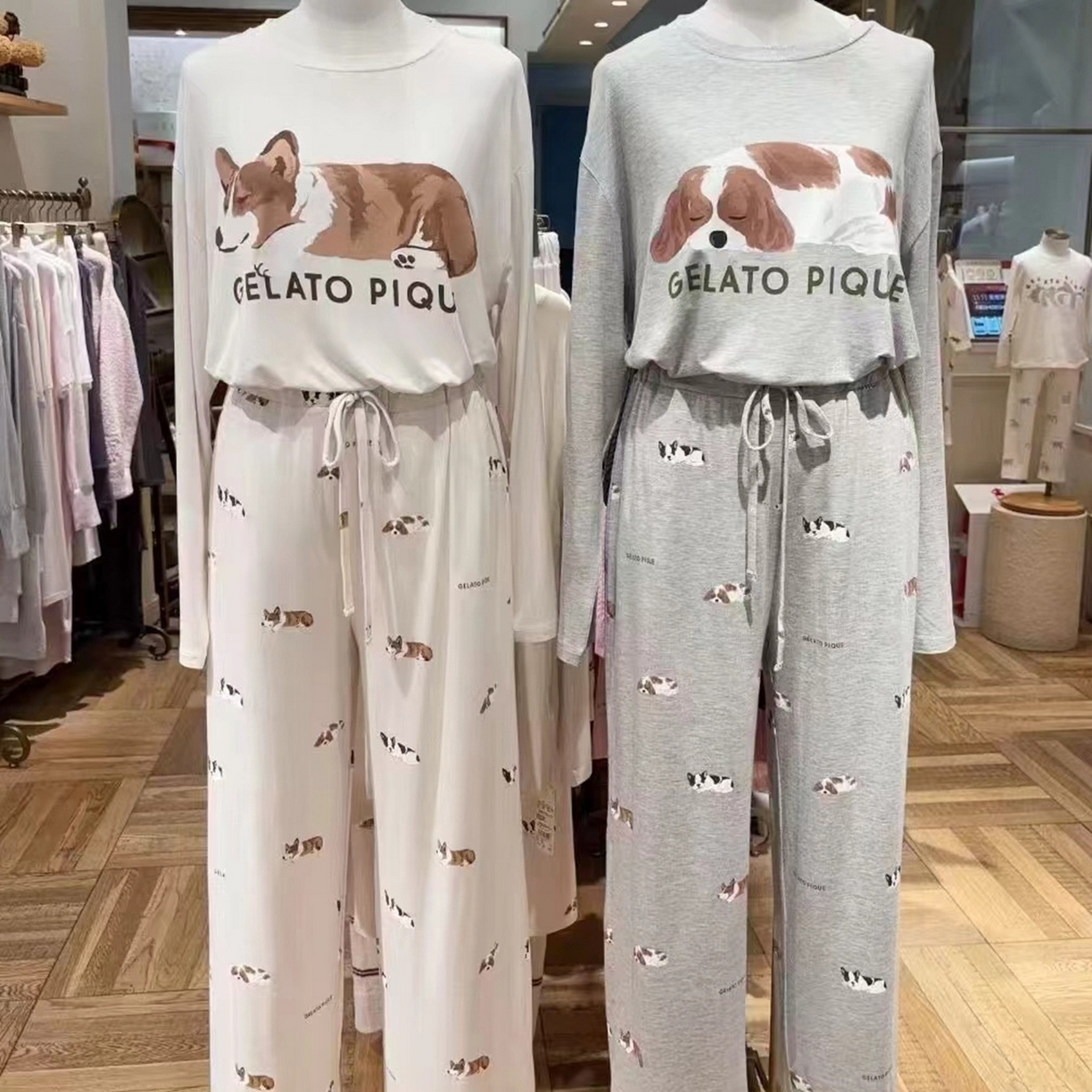 91家纺网 家纺一手货源 找家纺 妍景家居生活馆 2026新款睡眠狗狗套装 白色