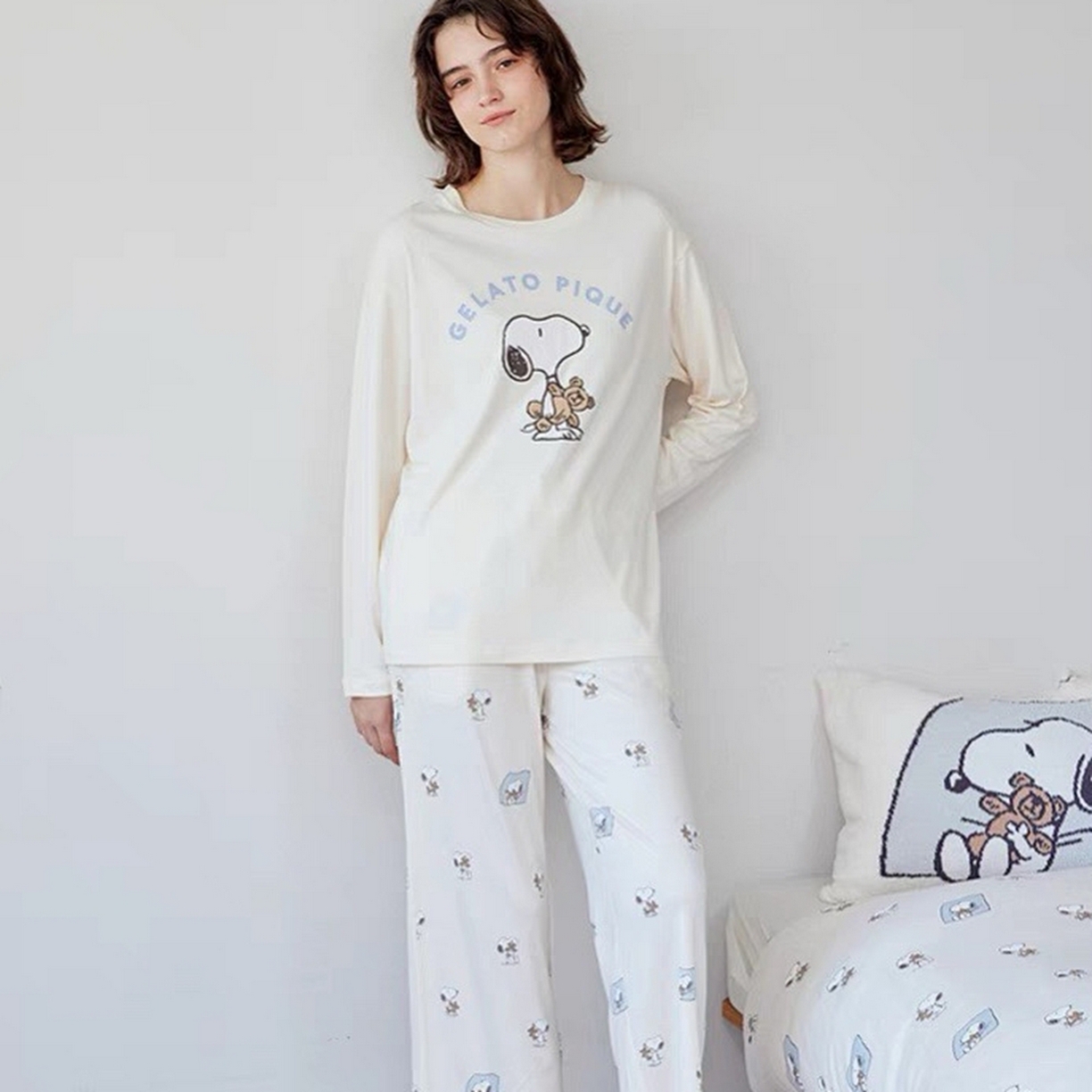 91家纺网 家纺一手货源 找家纺 （总）妍景家居生活馆 2026新款史努比套装