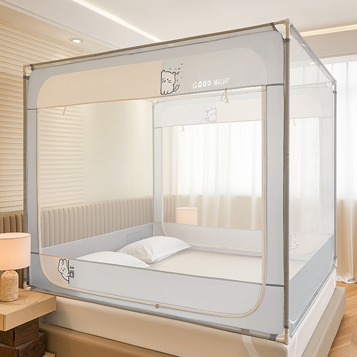 91家纺网 家纺一手货源 找家纺 （总）青竹苑 2026新款圆弧款坐床防摔蚊帐