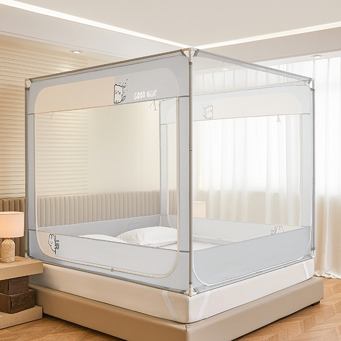 91家纺网 家纺一手货源 找家纺 （总）青竹苑 2026新款圆弧款坐床防摔蚊帐