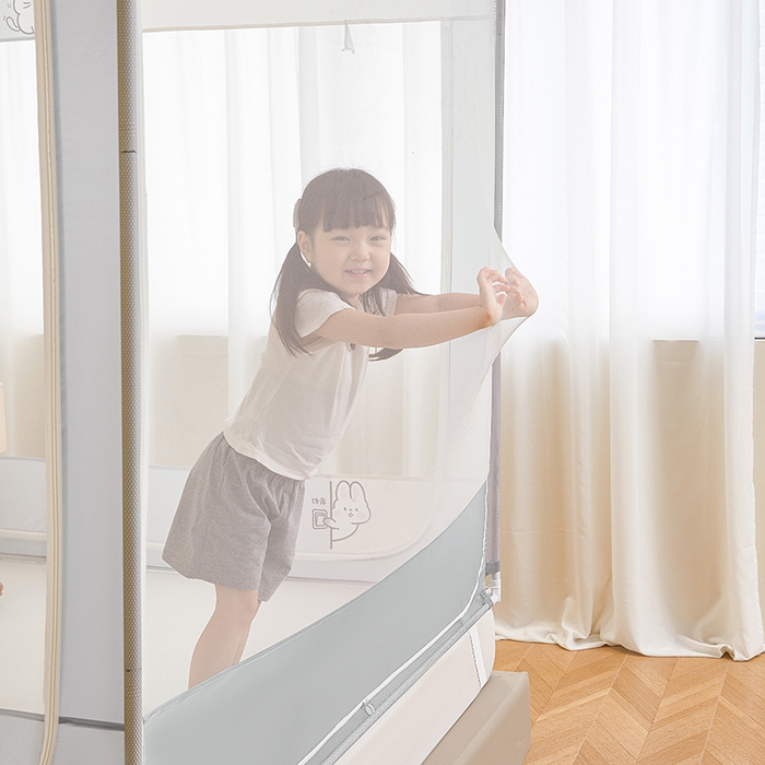 91家纺网 家纺一手货源 找家纺 （总）青竹苑 2026新款圆弧款坐床防摔蚊帐