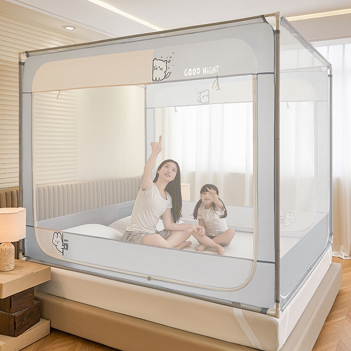 91家纺网 家纺一手货源 找家纺 （总）青竹苑 2026新款圆弧款坐床防摔蚊帐