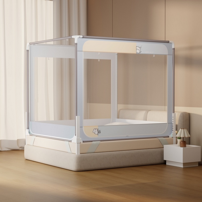 91家纺网 家纺一手货源 找家纺 （总）青竹苑 2026新款圆弧款坐床防摔蚊帐