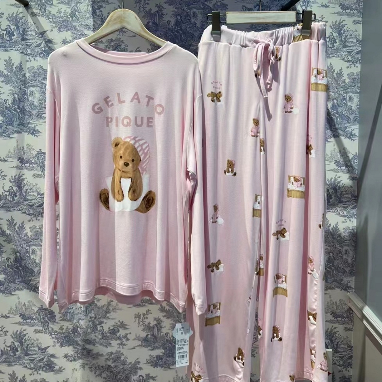 91家纺网 家纺一手货源 找家纺 （总）妍景家居生活馆 2026新款莫代尔晚安小熊套装