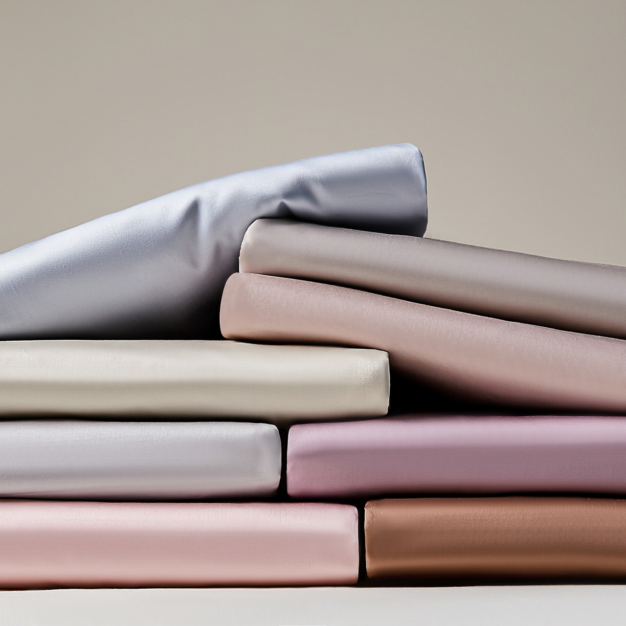 91家纺网 家纺一手货源 找家纺 （总）拼社家纺 2026新款A类全棉50s双股100Pro贡缎长绒棉四件套全棉四件套简约纯色纯棉床上用品