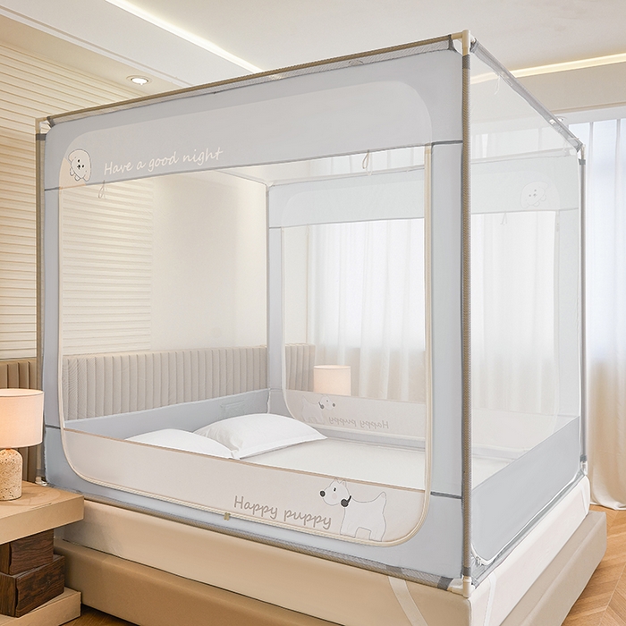 青竹苑 2026新款圆弧款坐床防摔蚊帐 狗狗