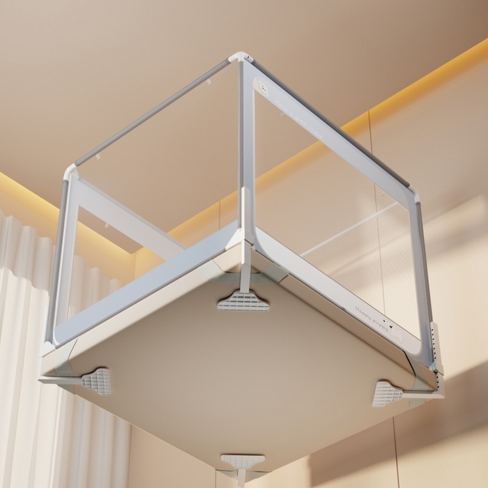 91家纺网 家纺一手货源 找家纺 青竹苑 2026新款圆弧款坐床防摔蚊帐 狗狗