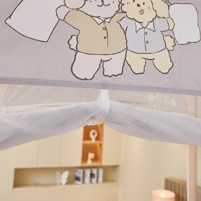 91家纺网 家纺一手货源 找家纺 青竹苑 2026新款圆弧款坐床防摔蚊帐 好伙伴