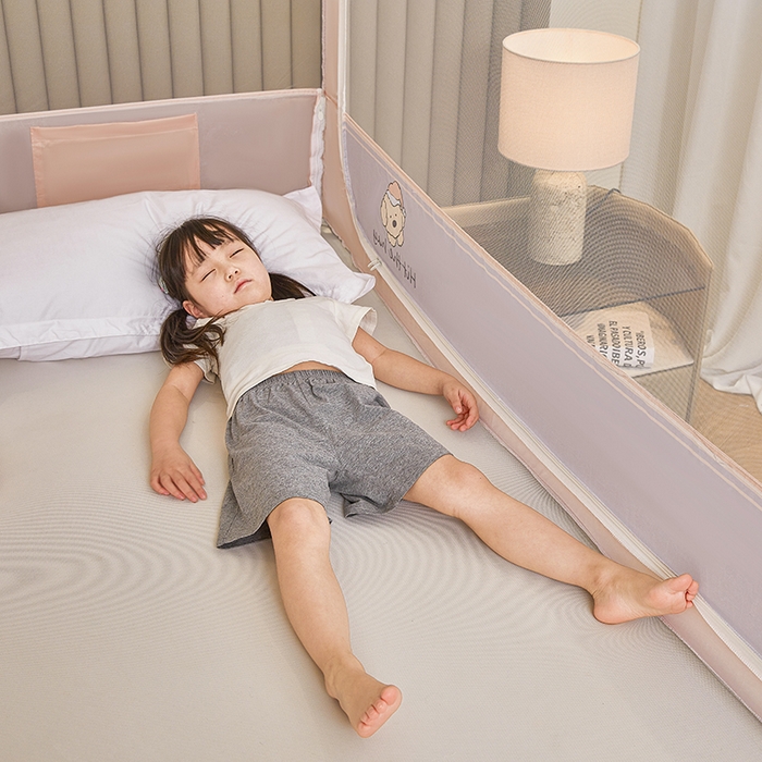 91家纺网 家纺一手货源 找家纺 青竹苑 2026新款圆弧款坐床防摔蚊帐 好伙伴