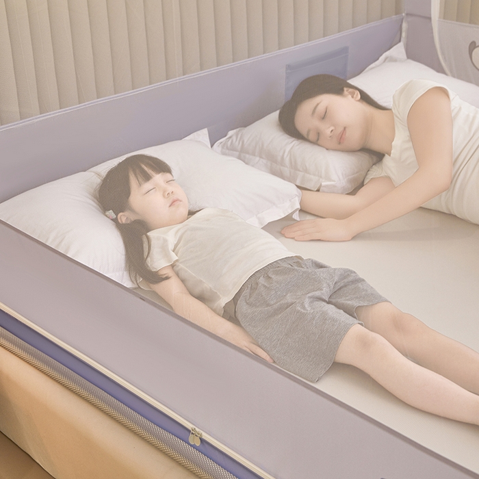 91家纺网 家纺一手货源 找家纺 青竹苑 2026新款圆弧款坐床防摔蚊帐 小熊猫