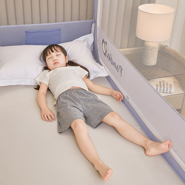 91家纺网 家纺一手货源 找家纺 青竹苑 2026新款圆弧款坐床防摔蚊帐 小熊猫