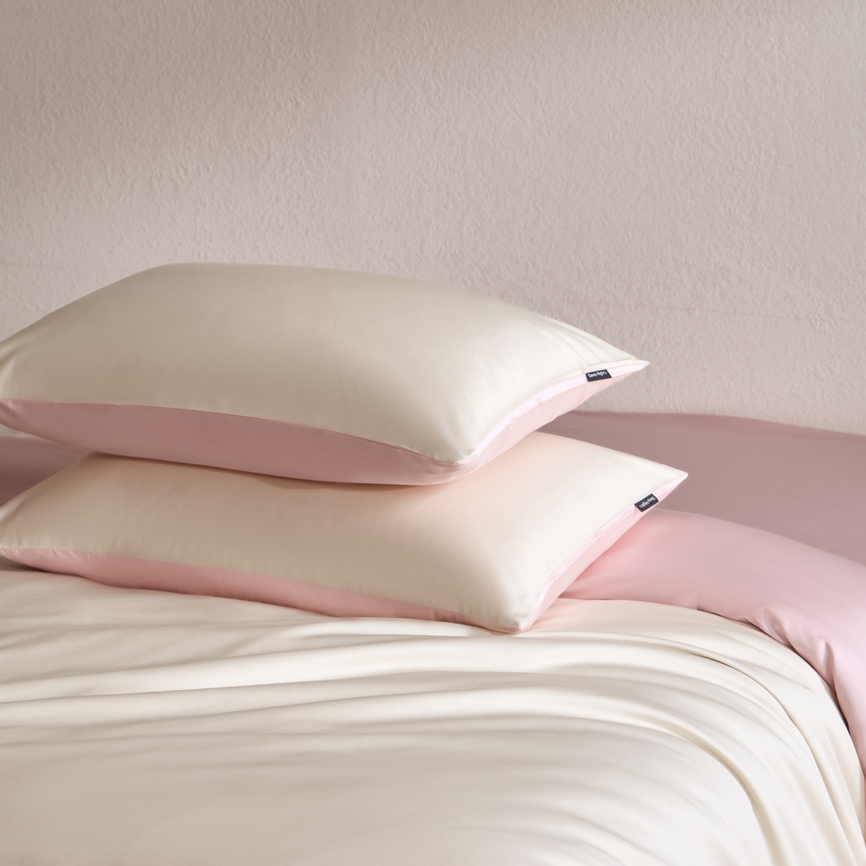 91家纺网 家纺一手货源 找家纺 拼社家纺 2026新款A类全棉50s双股100Pro贡缎长绒棉四件套全棉四件套简约纯色纯棉床上用品 舒肤蕾+天竺粉