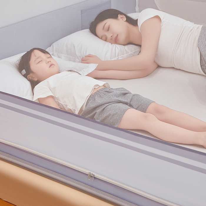 91家纺网 家纺一手货源 找家纺 青竹苑 2026新款圆弧款坐床防摔蚊帐 浅紫