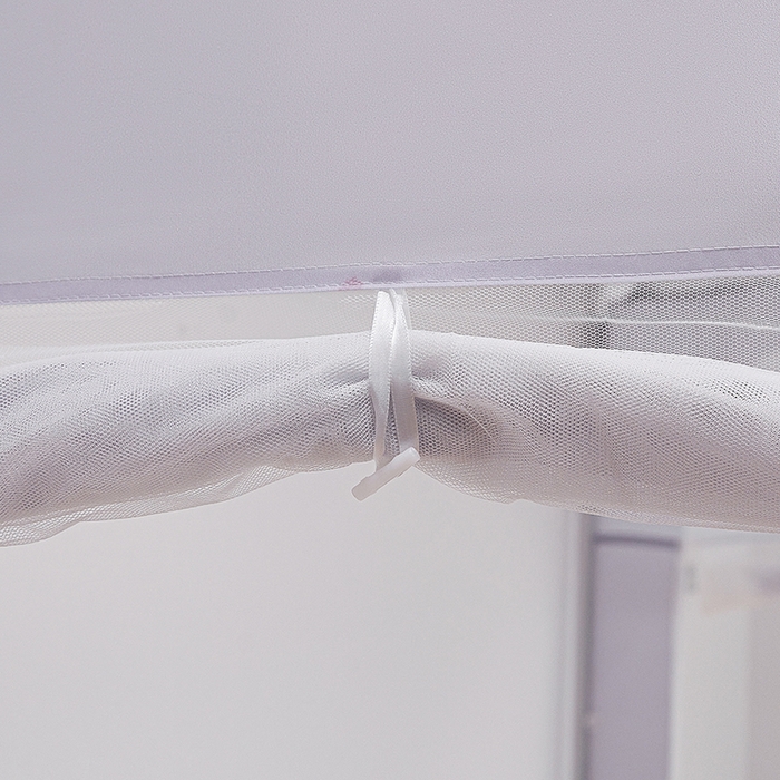 91家纺网 家纺一手货源 找家纺 青竹苑 2026新款圆弧款坐床防摔蚊帐 浅紫