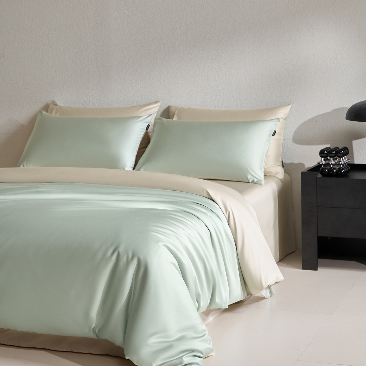 91家纺网 家纺一手货源 找家纺 拼社家纺 2026新款A类全棉50s双股100Pro贡缎长绒棉四件套全棉四件套简约纯色纯棉床上用品 绿野仙踪+舒肤蕾