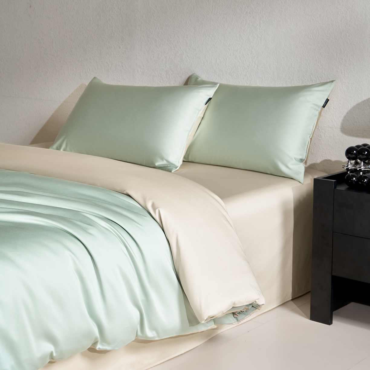 91家纺网 家纺一手货源 找家纺 拼社家纺 2026新款A类全棉50s双股100Pro贡缎长绒棉四件套全棉四件套简约纯色纯棉床上用品 绿野仙踪+舒肤蕾