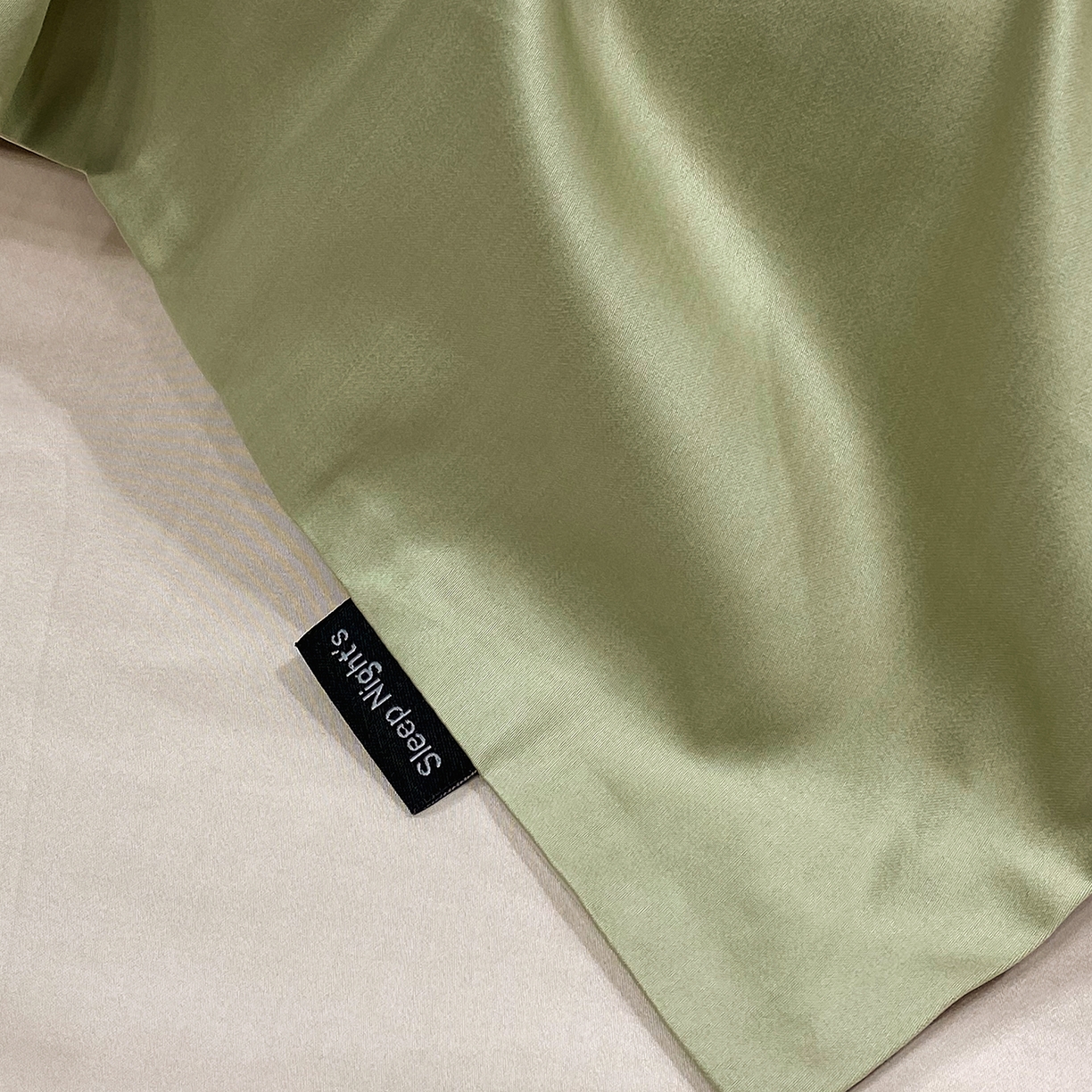 91家纺网 家纺一手货源 找家纺 拼社家纺 2026新款A类全棉50s双股100Pro贡缎长绒棉四件套全棉四件套简约纯色纯棉床上用品 莺茶绿+浅莲灰