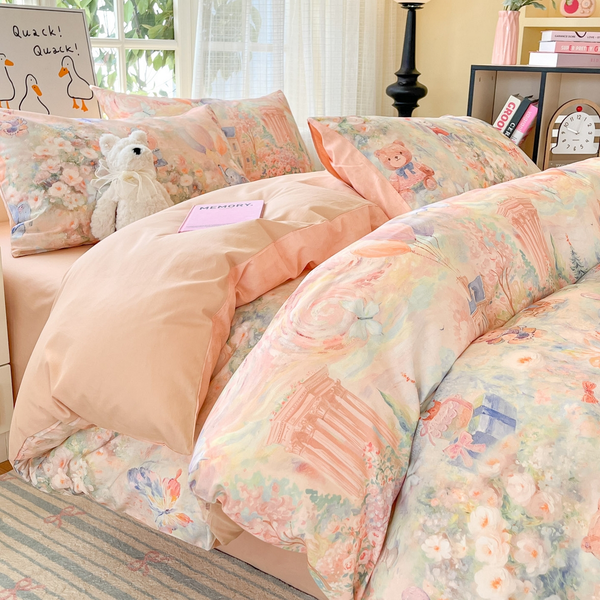 91家纺网 家纺一手货源 找家纺 （总）睡美美家纺 2026新款13070数码印花全棉纯棉动物卡通三件套四件套