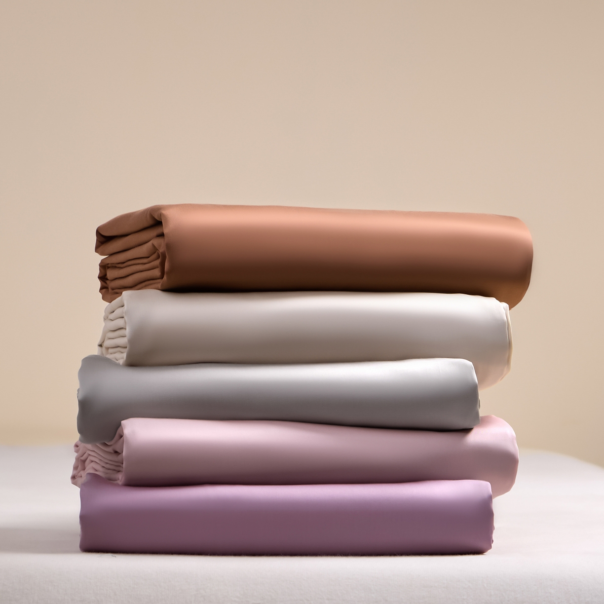 拼社家纺 2026新款A类全棉50s双股100Pro贡缎长绒棉四件套全棉四件套简约纯色纯棉床上用品 组合图5