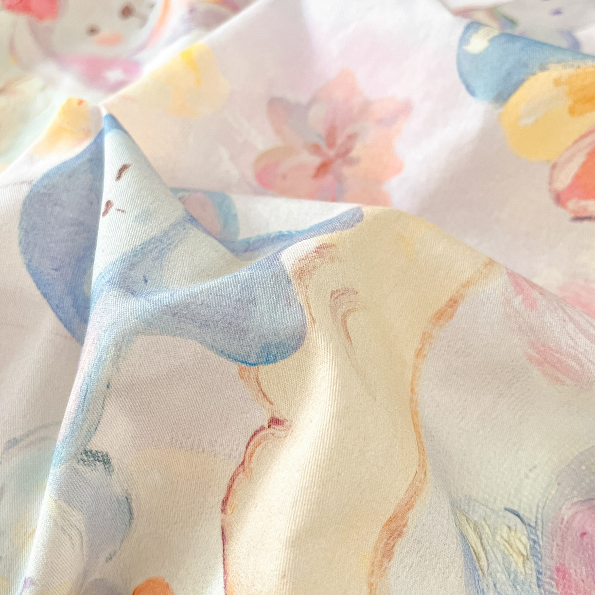 91家纺网 家纺一手货源 找家纺 睡美美家纺 2026新款13070数码印花全棉纯棉动物卡通三件套四件套 萌宠乐园