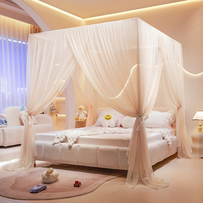 91家纺网 家纺一手货源 找家纺 （总）青竹苑 2026新款简约落地蚊帐