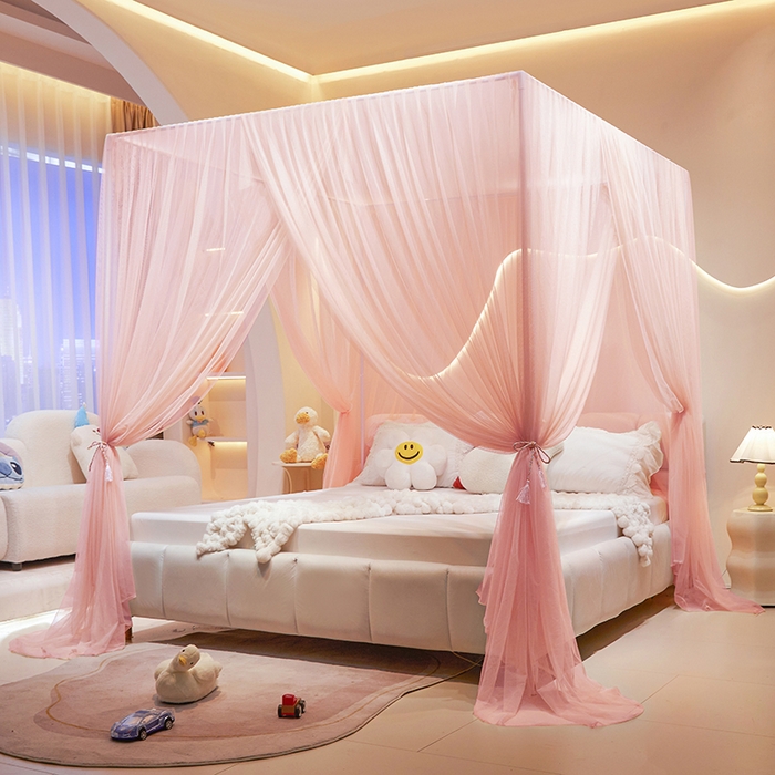 91家纺网 家纺一手货源 找家纺 （总）青竹苑 2026新款简约落地蚊帐