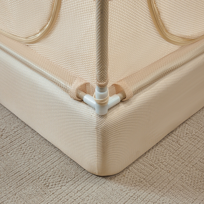 91家纺网 家纺一手货源 找家纺 （总）青竹苑 2026新款花边款床笠底防摔坐床蚊帐